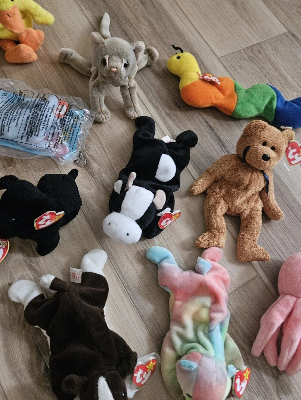 Lot Of 17 Ty Beanie Babies Small Pet Plush Lot Beanie Baby Lot Huge Haul